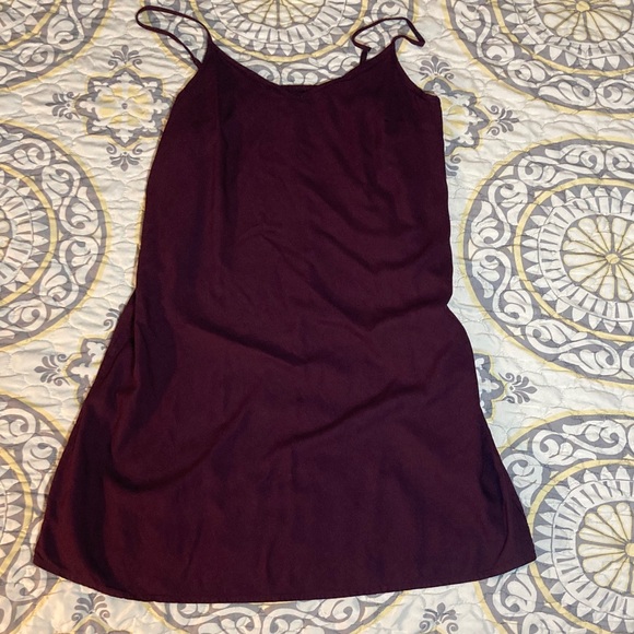 Anthropologie  Galene Embroidered Tunic Dress Size US 12 burgundy - Picture 14 of 15